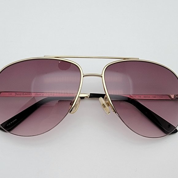 *SOLD* Juicy Couture Platinum/S 03YG Gold Frame Brown Gradient Lens Sunglasses - Picture 10 of 12